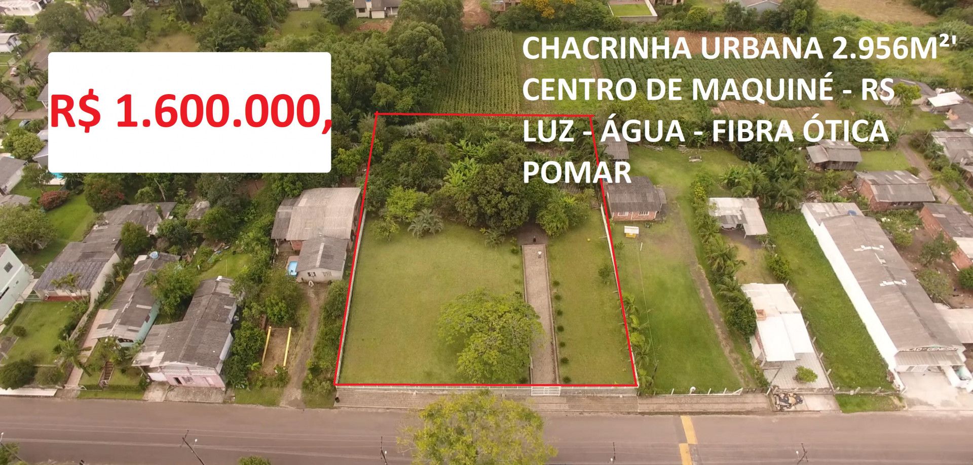 Chácara de 2.900 m² em Maquiné, RS