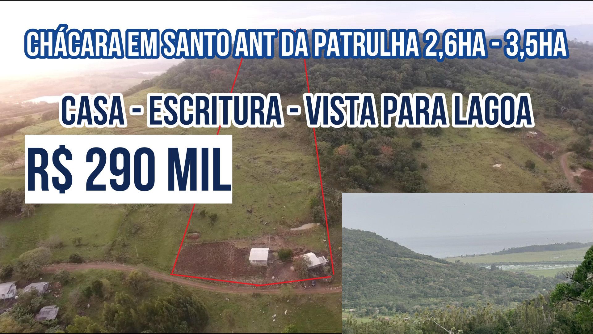 Chácara de 3 ha em Santo Antônio da Patrulha, RS