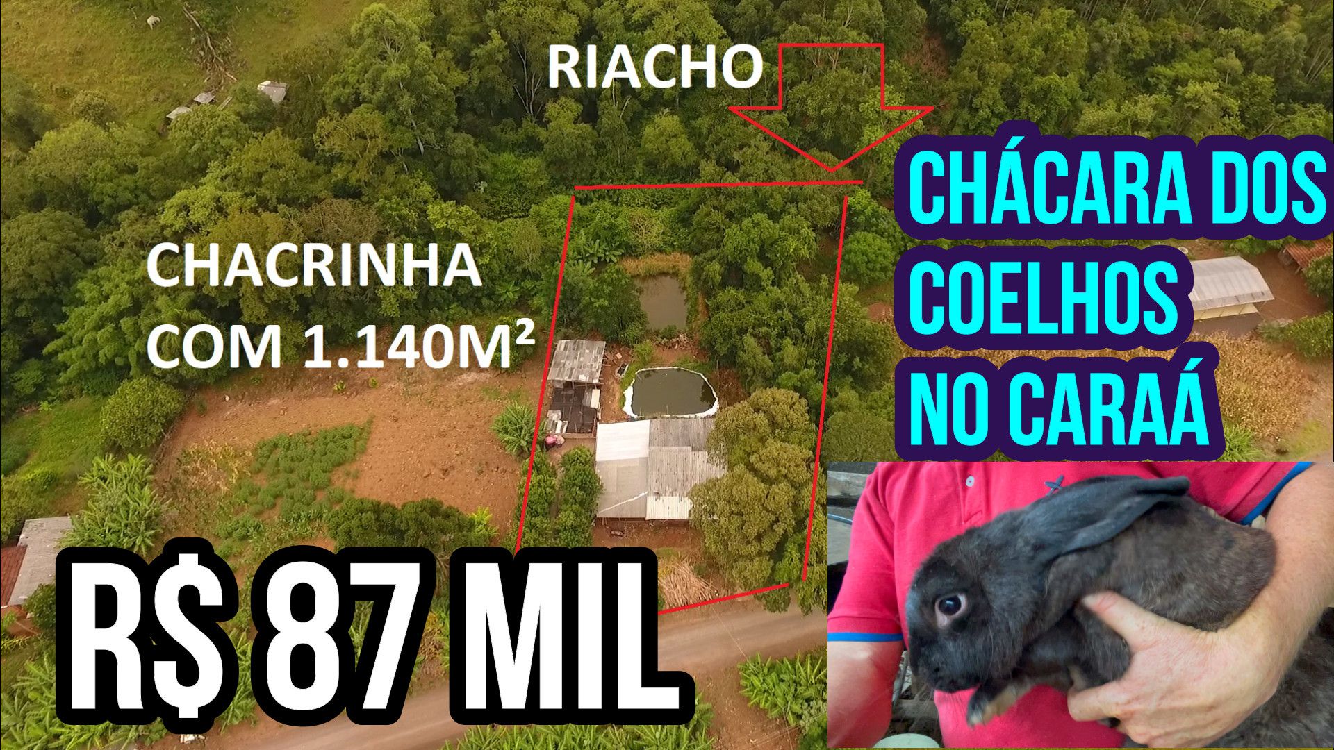 Chácara de 2.000 m² em Caraá, RS