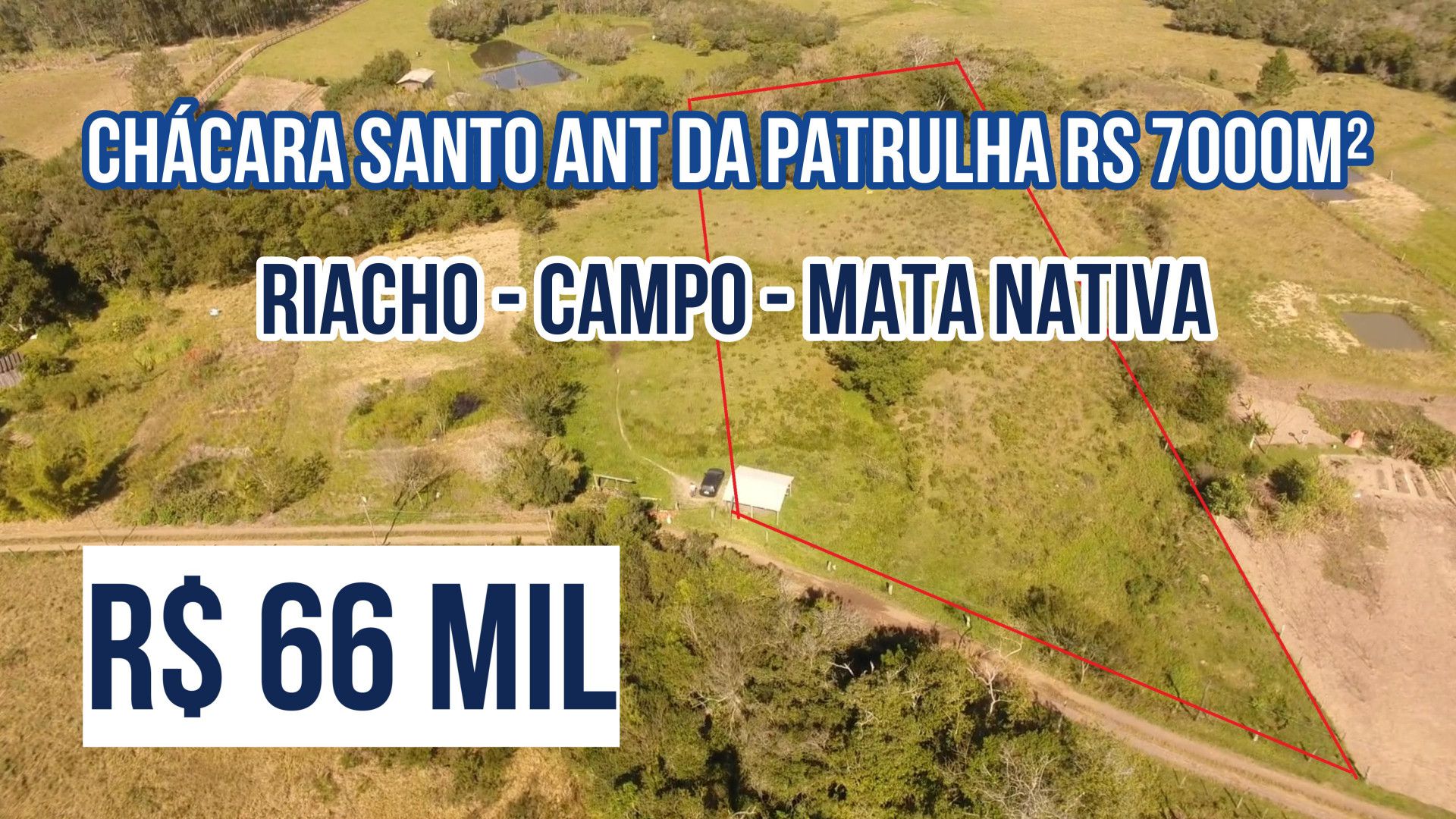 Chácara de 6.800 m² em Santo Antônio da Patrulha, RS